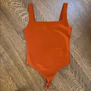 Express Square Neck Thong Bodysuit